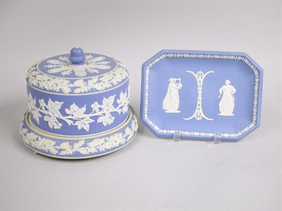 Lot 2675 - Two Wedgwood Blue and White Jasperware...