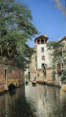 Lot 112 - Raphael (Perez) Senet Spanish, 1856-1926 CANAL...