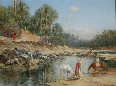 Lot 115 - Victor Pierre Huguet French, 1835-1902 DESERT...