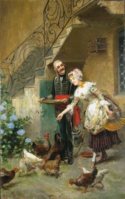 Lot 120 - Giacomo Mantegazza Italian, 1853-1920 FEEDING...