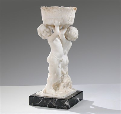 Lot 2273 - Italian White Marble Figural Group Depicting...