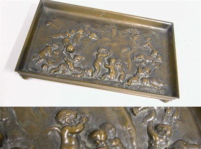 Lot 2247 - French Bronze Footed Tray After a model by...