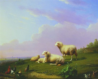 Lot 97 - Franz van Severdonck Belgian, 1809-1889 SHEEP...