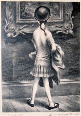 Lot 1312 - Lawrence Beall Smith MUSEUM VISITOR Lithograph,...