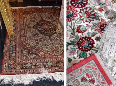 Lot 2701 - Qum Silk Rug Central Iran, contemporary The...