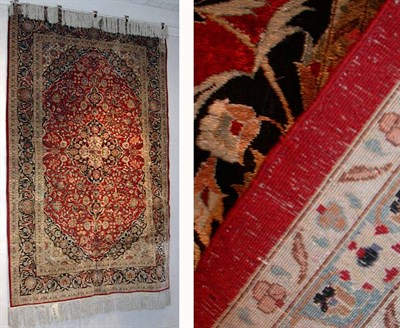 Lot 2691 - Qum Silk Rug Central Iran, contemporary The...