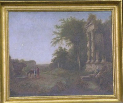 Lot 2030 - French School 19th Century FIGURES BY RUINS...