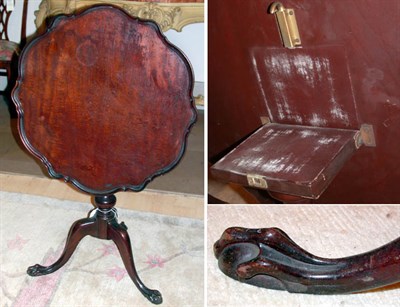 Lot 103 - George III Style Mahogany Piecrust Tilt-Top Table