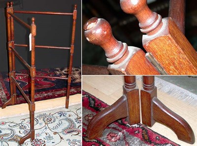 Lot 112 - Georgian Style Mahogany Towel Rack