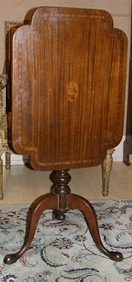 Lot 113 - George III Style Inlaid Mahogany Tilt-Top Table