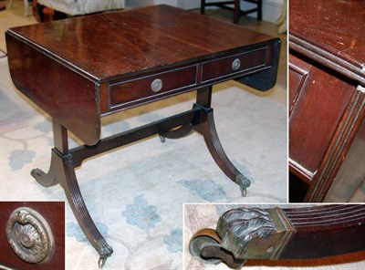 Lot 115 - Regency Style Mahogany Sofa Table
