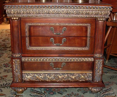 Lot 117 - Pair of Neoclassical Parcel Gilt and Mahogany...