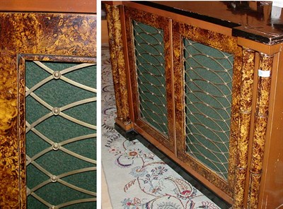 Lot 119 - Regency Style Black and Faux Tortoise Shell...