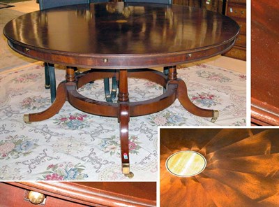 Lot 136 - Regency Style Inlaid Mahogany Extension Dining...