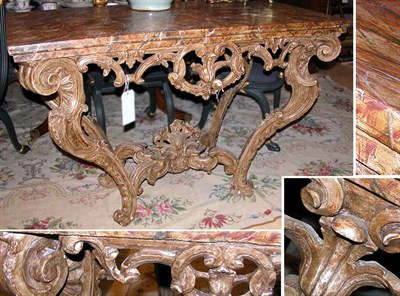 Lot 143 - Continental Rococo Style Gilt-Wood and Faux...