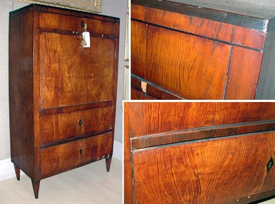 Lot 146 - Biedermeier Walnut Secretaire a Abattant