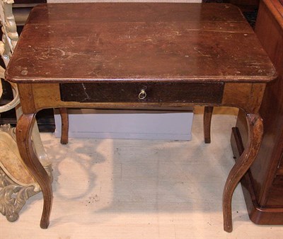 Lot 174 - Provincial Louis XV Walnut Single-Drawer Side...