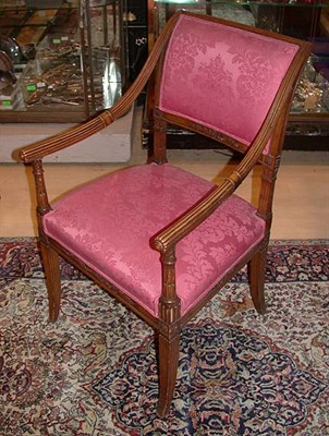 Lot 204 - Continental Neoclassical Style Mahogany Open...