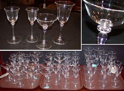 Lot 212 - Steuben Glass Stemware Service Approximately...