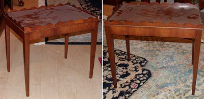 Lot 220 - Pair of Georgian Style Mahogany Tray Top...