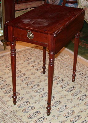 Lot 239 - Late Federal Mahogany Drop-Leaf Table