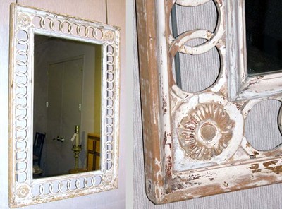 Lot 228 - Louis XVI Style Cream Painted Mirror
