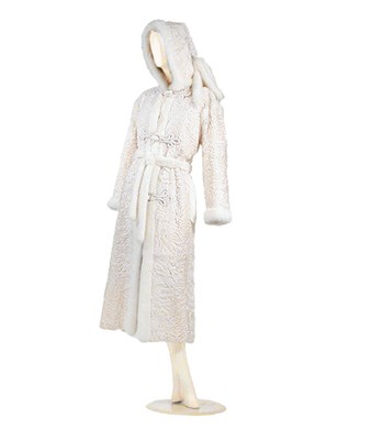 Lot 3643 - Dior Couture White Karacul Fur Coat French,...