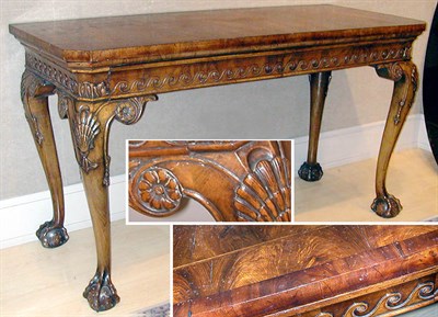 Lot 318 - George III Style Walnut Console