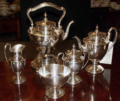 Lot 346 - S. Kirk & Sons Sterling Silver Five-Piece Tea...