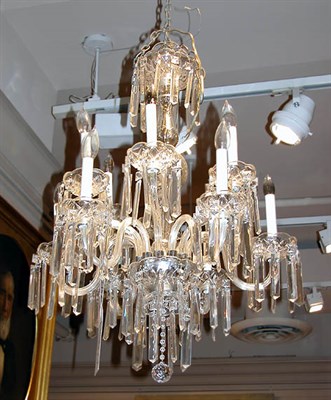 Lot 409 - George III Style Cut Glass Twelve-Light...