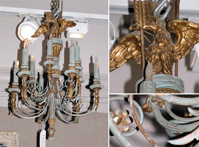 Lot 419 - Louis XVI Style Gilt and Painted Wood and...