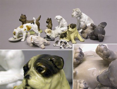 Lot 1331 - Group of Ten Dog Figures in Humorous Poses...
