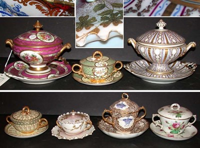 Lot 428 - Group of Five Porcelain Covered Cups and...