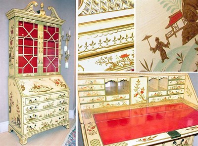 Lot 429 - George III Gilt Decorated Yellow Lacquered...