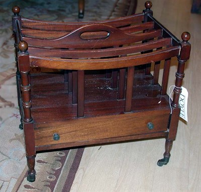 Lot 477 - Georgian Style Mahogany Canterbury