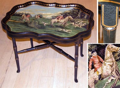 Lot 478 - English Painted Tray Table