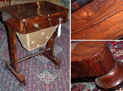 Lot 484 - Early Victorian Rosewood Work Table