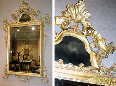 Lot 447 - Italian Rococo Gilt-Wood Mirror