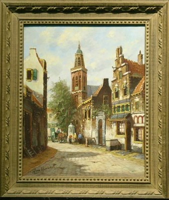 Lot 40 - Helen Hoeven 20th Century DUTCH STREET SCENE...