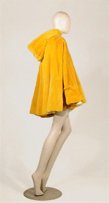 Lot 3654 - Beene Chrome Yellow Sheared Beaver Jacket...