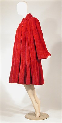 Lot 3655 - Mendel Scarlet Sheared Mink Coat American,...