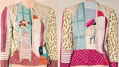 Lot 3599 - Bill Blass Embroidered Matisse Jacket American,...