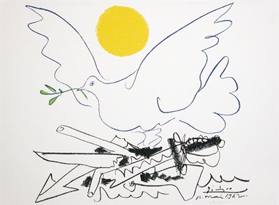 Lot 1298 - After Pablo Picasso DOVE OF PEACE Color offset...
