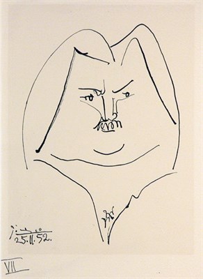 Lot 1285 - Pablo Picasso BALZAC (BLOCH 720) Lithograph,...