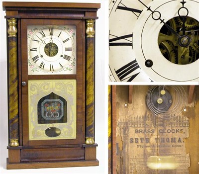 Lot 2263 - Mahogany Shelf Clock Seth Thomas, Plymouth...