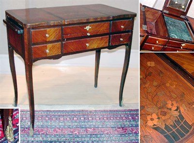 Lot 2564 - Louis XV Style Marquetry Decorated Dressing...