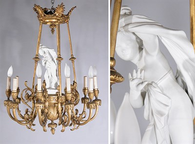 Lot 2379 - Louis XV/XVI Style Gilt-Bronze Bisque Figural...