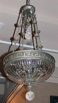 Lot 2390 - Neoclassical Style Metal, Cut Glass and Rock...