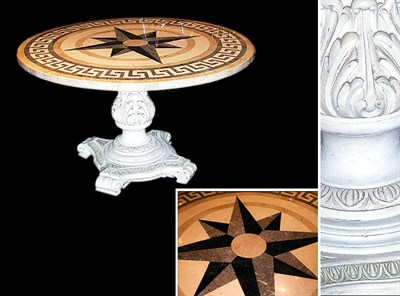 Lot 2411A - Neoclassical Style Inlaid Marble Center Table...