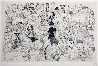 Lot 1216 - Al Hirschfeld MOVIELAND Lithograph printed in...